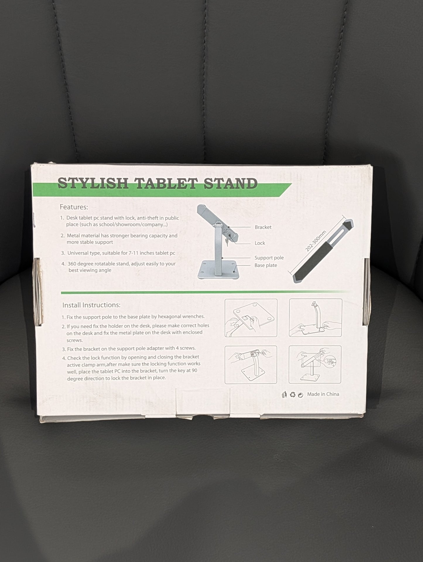 Anti-Theft Desktop Tablet Kiosk Stand Holder, Heavy Duty Countertop Tablet