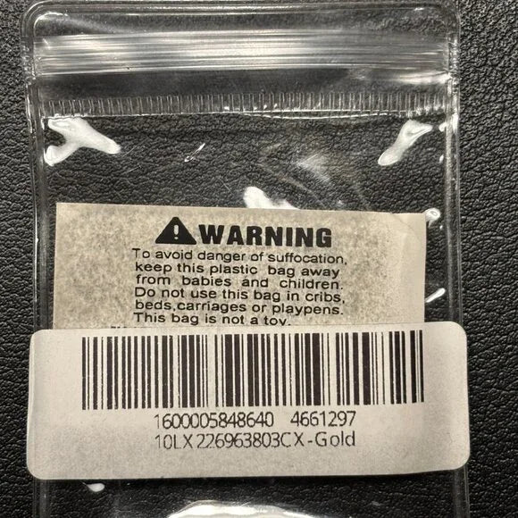 CYCOLINKS BMX BIKE NECKLACE STAINLESS STEEL GOLD PLATED - 55CM X 4MM THICK CHAIN