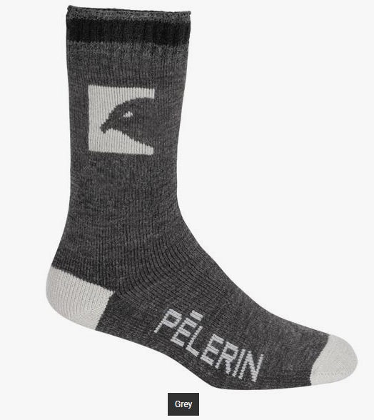 2 PAIR OF PELERIN - MEN'S SPORT SOCKS - SIZE 9-12