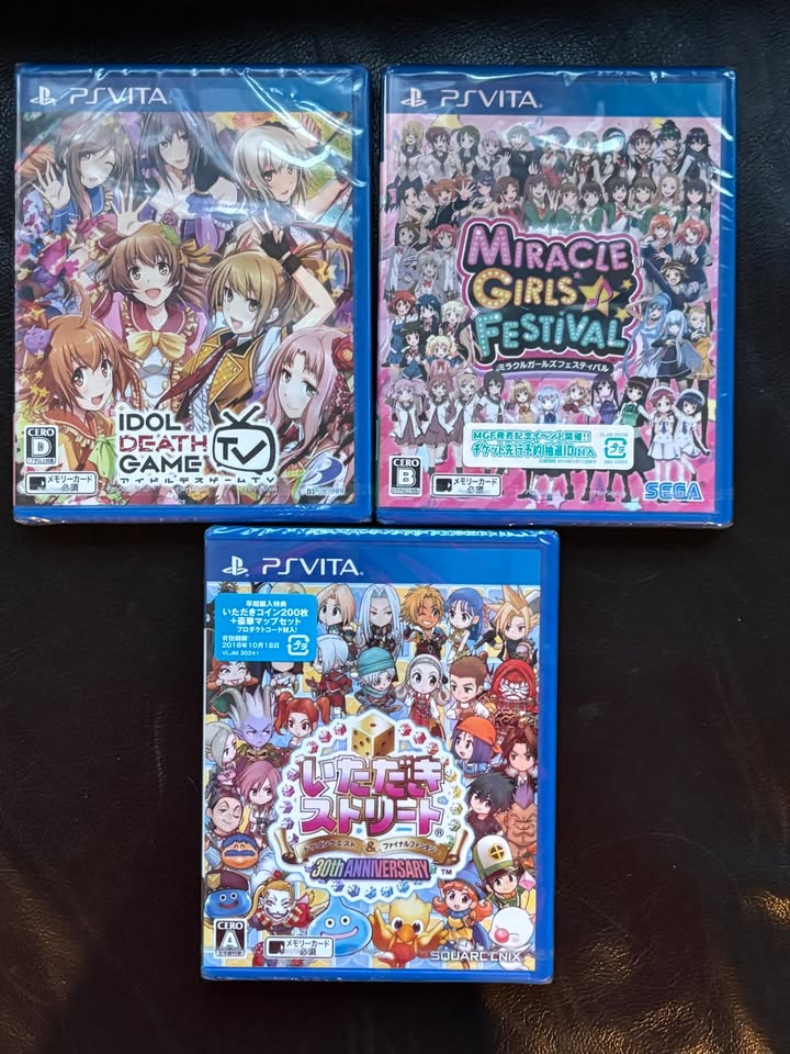 3 NEW FACTORY SEALED PS VITA GAMES