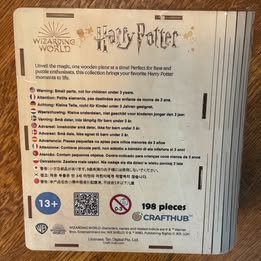 HARRY POTTER PREMIUM WOODEN PUZZLE 198 PIECES - SEALED!