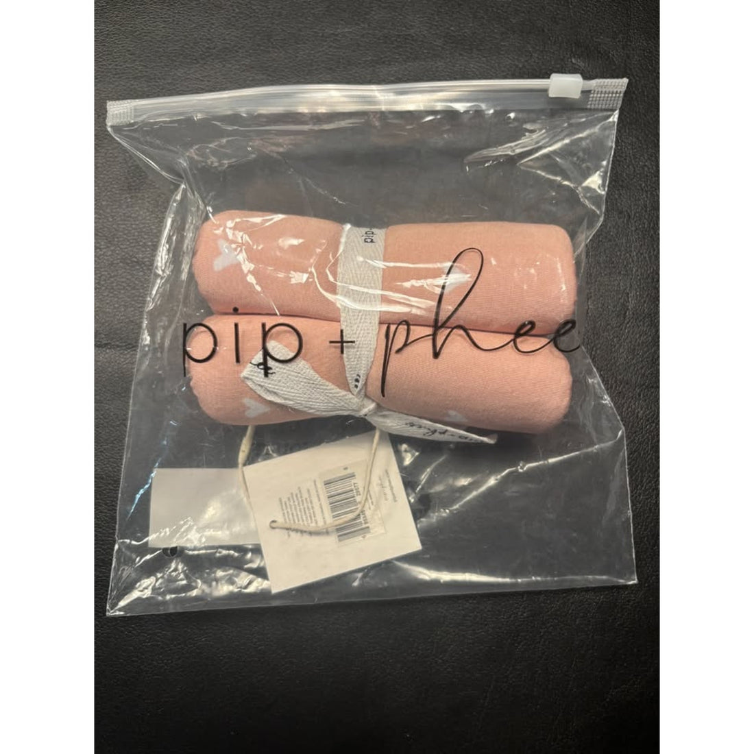 2 PIECE PIP & PHEE - Blush Toddler Blanket & Burp Cloth