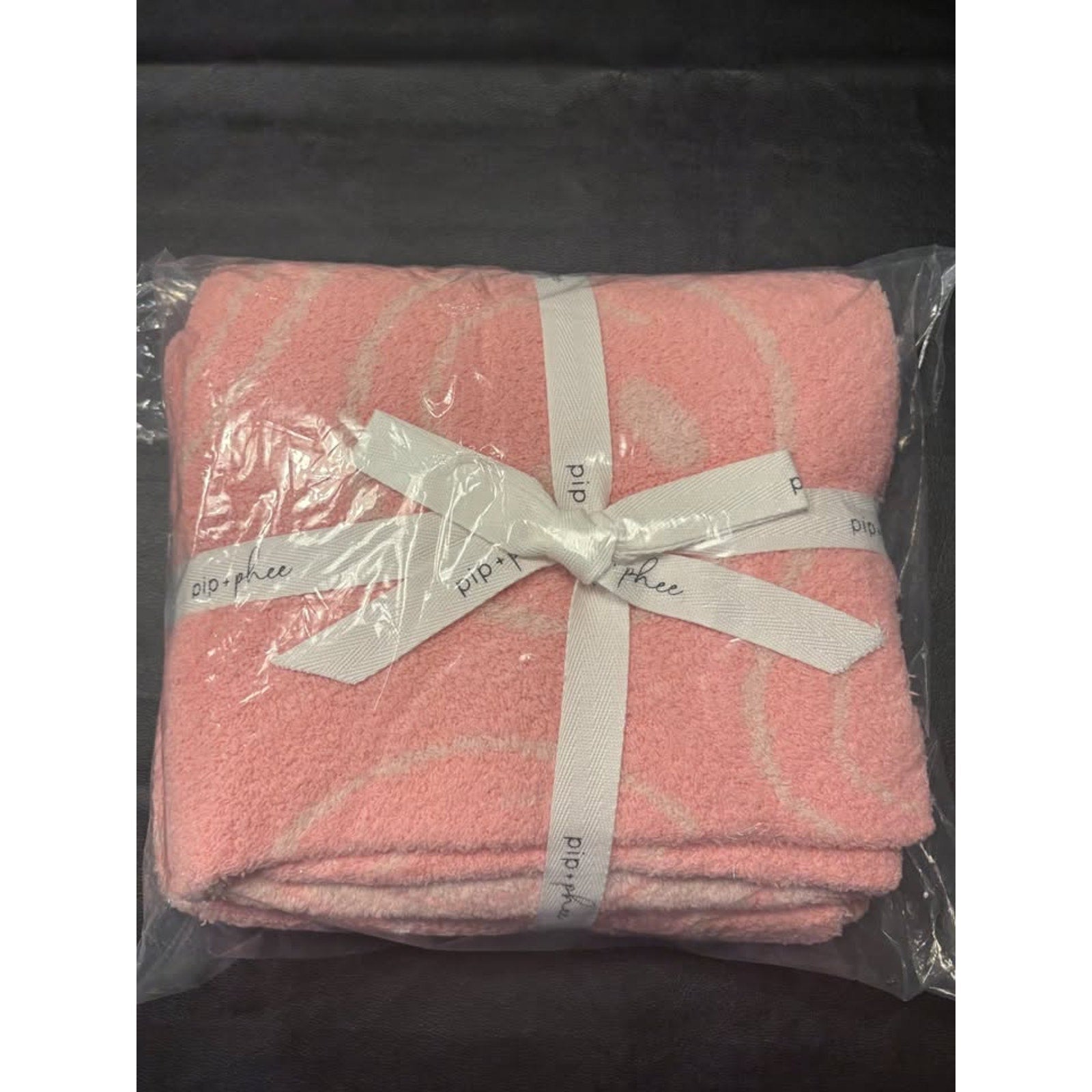 2 PIECE PIP & PHEE - Blush Toddler Blanket & Burp Cloth
