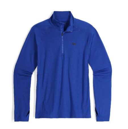 OUTDOOR RESEARCH - MEN'S ALPINE ONSET MERINO 150 QUARTER ZIP - TOPAZ - XLARGE