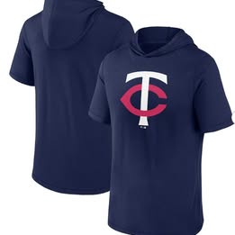 FANATICS - MEN'S MINNESOTA TWINS 23 MLB SHORT SLEEVE HOODED TSHIRT (L)