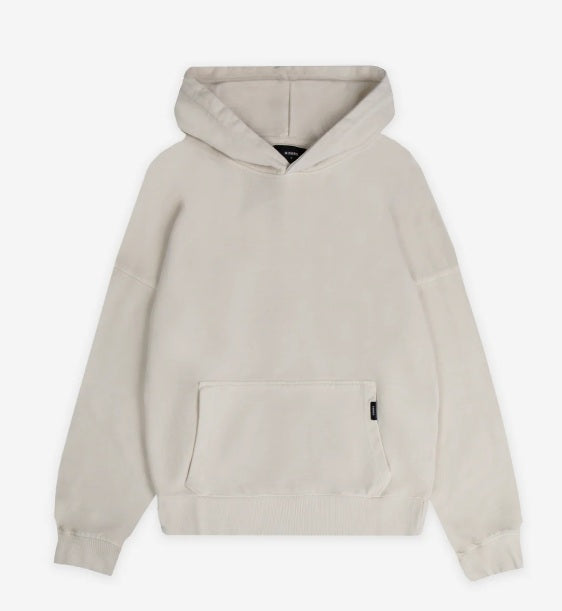 HOURS - MEN'S DROP SHOULDER HOODIE, VINTAGE BONE - XL