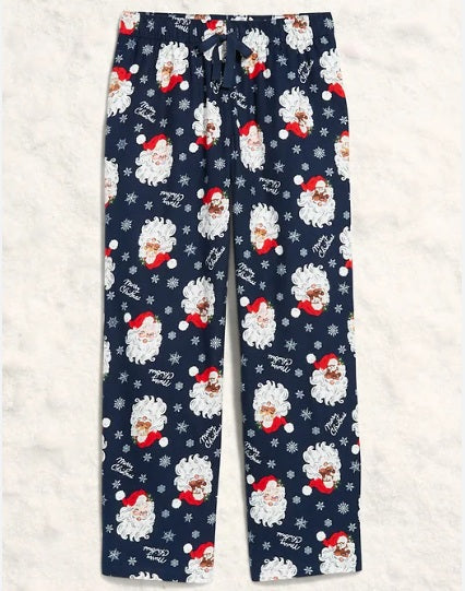 OLD NAVY MID-RISE PRINTED FLANNEL PAJAMA PANTS - LARGE TALL - NEW