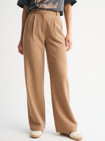A&F SLOANE TAILORED WIDE LEG PANT - SIZE 28 REGULAR - NEW