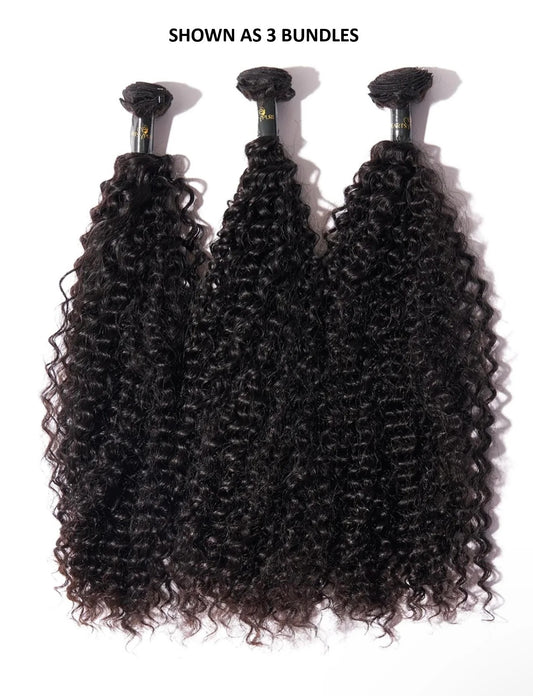 THREE (3) BUNDLES OF CURYL 16" WAVY - BURMESE RAW