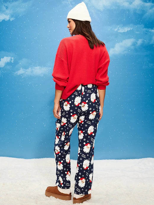 OLD NAVY MID-RISE PRINTED FLANNEL PAJAMA PANTS - LARGE  - NEW