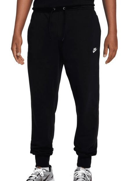 NIKE CLUB FRENCH TERRY JOGGER MEN - BLACK/BLACK/WHITE FN3801-010 - LARGE