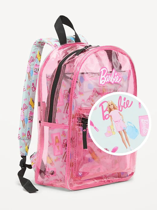 2PC BARBIE CLEAR BACK PACK & LUNCH BAG FROM OLD NAVY