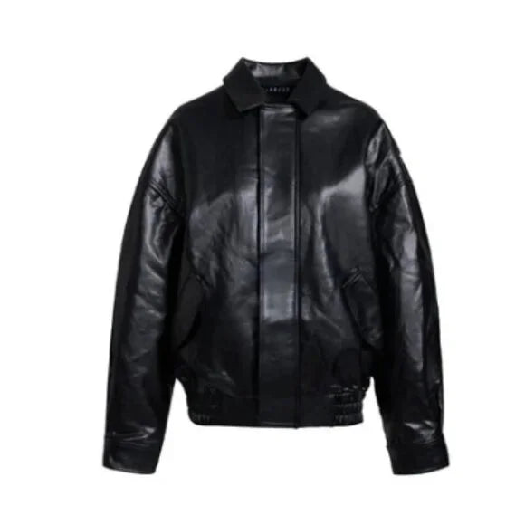 LIONESS - KENNY BOMBER JACKET - BLACK - SIZE 6 - FAUX LEATHERt - Black - Size 6 - Faux Leather -  NWT