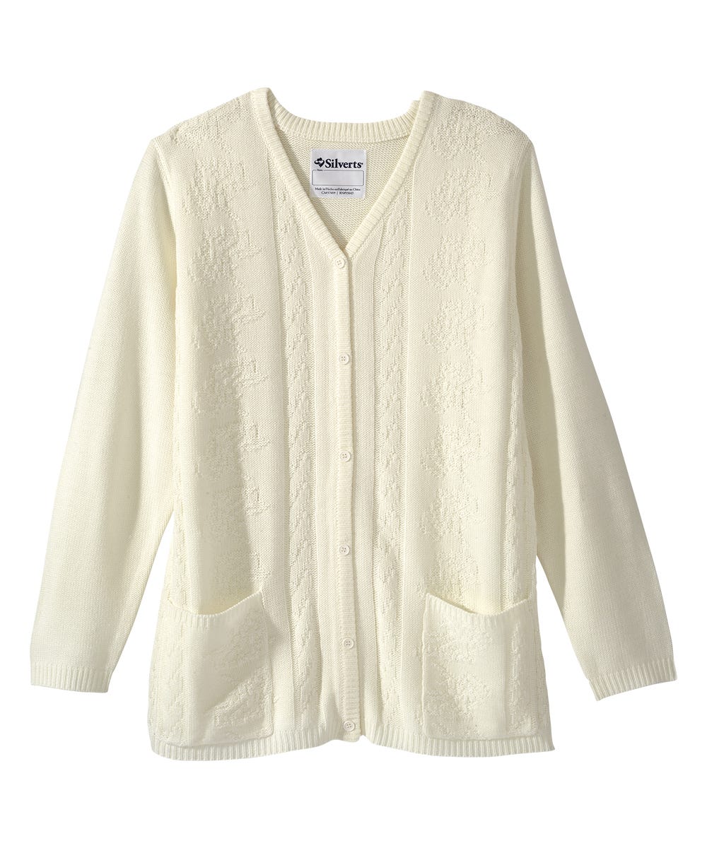 SILVERTS - WOMEN'S OPEN BACK CARDIGAN - MEDIUM