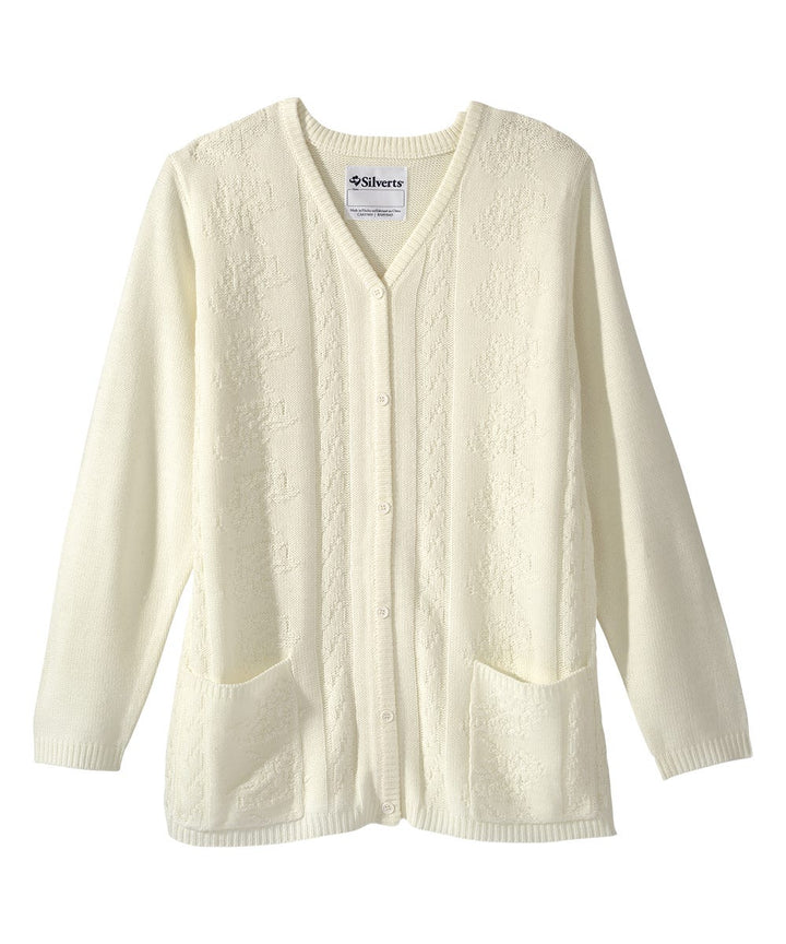 SILVERTS - WOMEN'S OPEN BACK CARDIGAN - MEDIUM