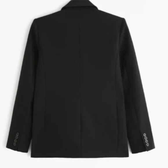 A&F CLASSIC SUITING BLAZER - BLACK - MEDIUM