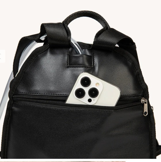 IHEARTRAVES - GLITCH IN THE SYSTEM ANTI-THEFT SILVER REFLECTIVE HYDRATION PACK