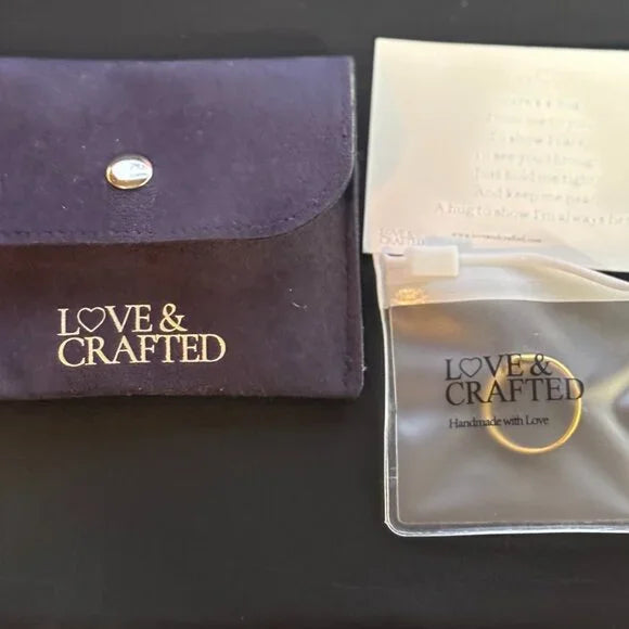 LOVE & CRAFTED HUGGING RING - GOLD PLATED - SIZE 8