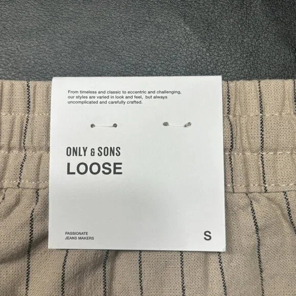 ONLY & SONS LOOSE CASUAL SHORTS - SMALL - 8" INSEAM