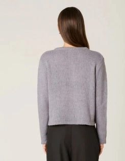 Nia Ariana Cardigan Grey Wool Blend Cardigan - Relaxed Fit - L/XL (10-14)