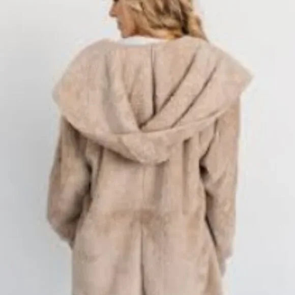 BALTIC BORN - MELROSE TEDDY JACKET - OATMEAL - ONE SIZE