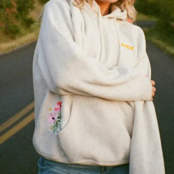 DANDY "Gift Giving" Oversized Lux Hoodie in Heather Gray - SMALL
