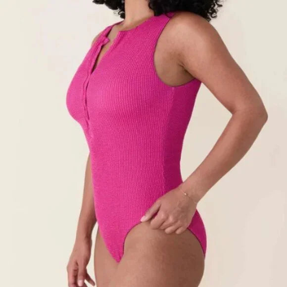 ANDIE - THE MALIBU ONE PIECE LONG TORSO - FIRE RED - LARGE