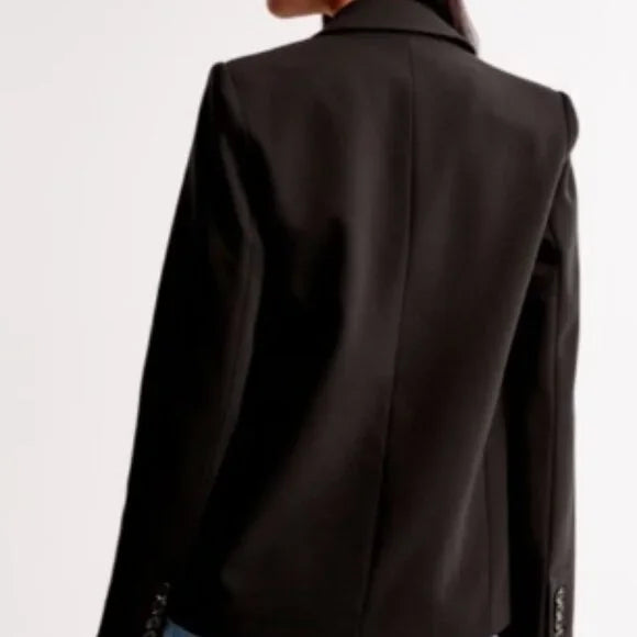 A&F CLASSIC SUITING BLAZER - BLACK - MEDIUM