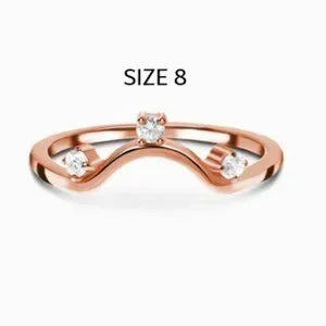 MOON MAGIC - ARCHER BAND - ROSE GOLD - SIZE 8