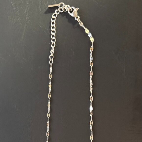 ATOLEA CLASSIC CHOKER, SILVER TONE 15.5 - 17INCHES