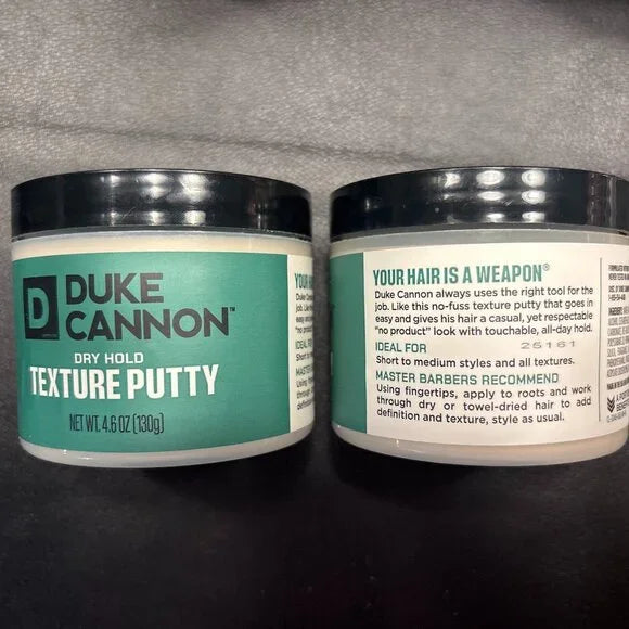 5  piece lot of Duke Cannon Grooming supplies - 3 soaps and 2 hair putty