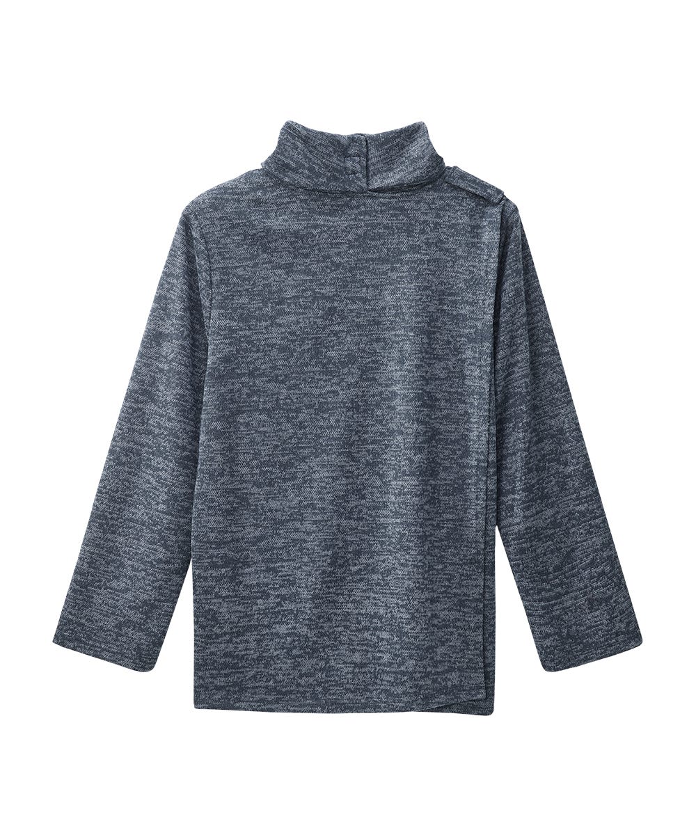 SILVERTS - WOMEN'S OPEN BACK COWL NECK TOP - BLUE STONE - MEDIUM