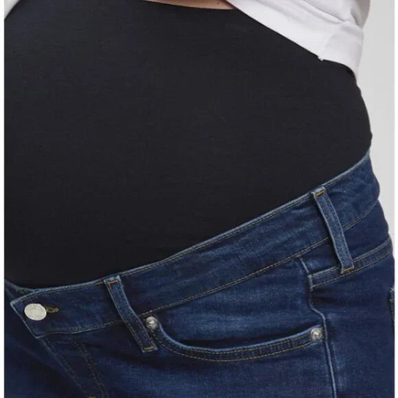 GAP - MATERNITY TRUE WAISTBAND FULL PANEL GIRLFRIEND JEANS 32/14 REGULAR