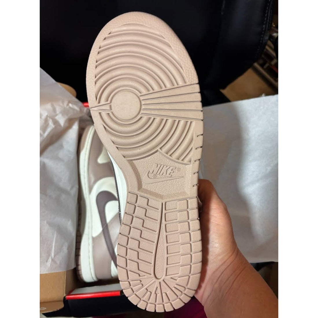 Women's Nike Dunk Low "Sail Plum Eclipse" size 10 - Brand new/giftable