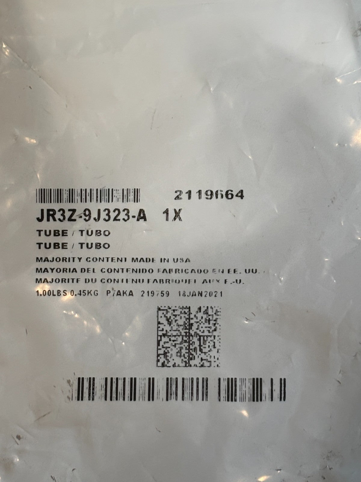 Genuine Ford Tube Assembly JR3Z9J323A 2018-2019 Ford NEW