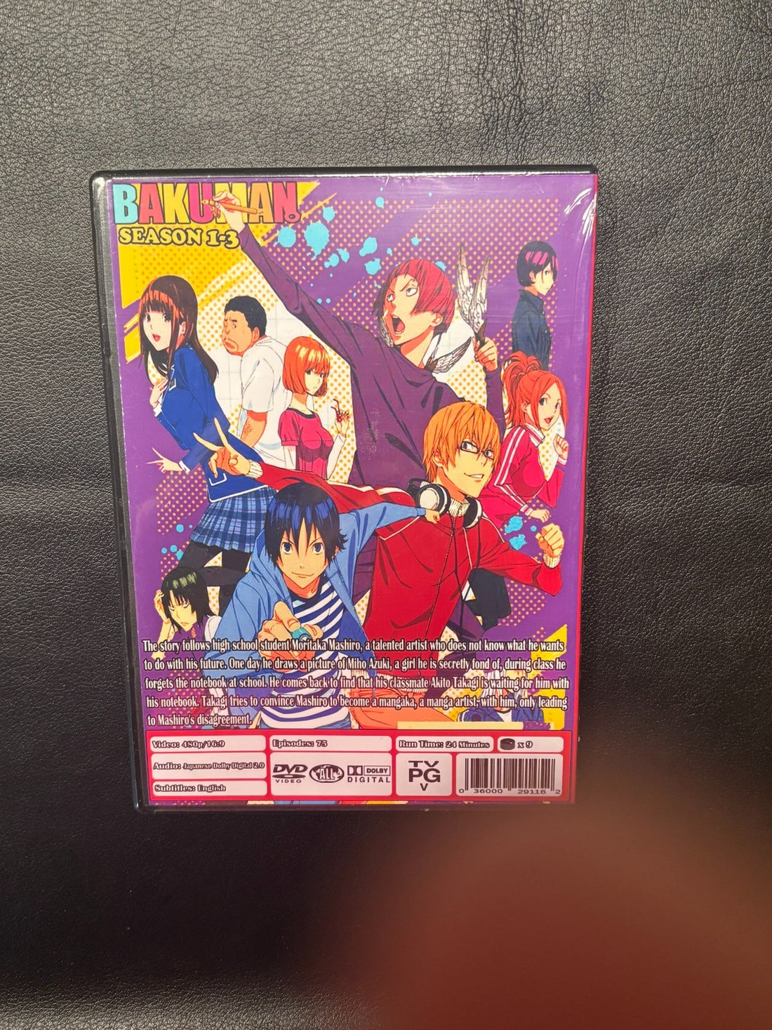 Bakuman Complete Series Season 1-3 Audio Japanese Only with English Subtitles