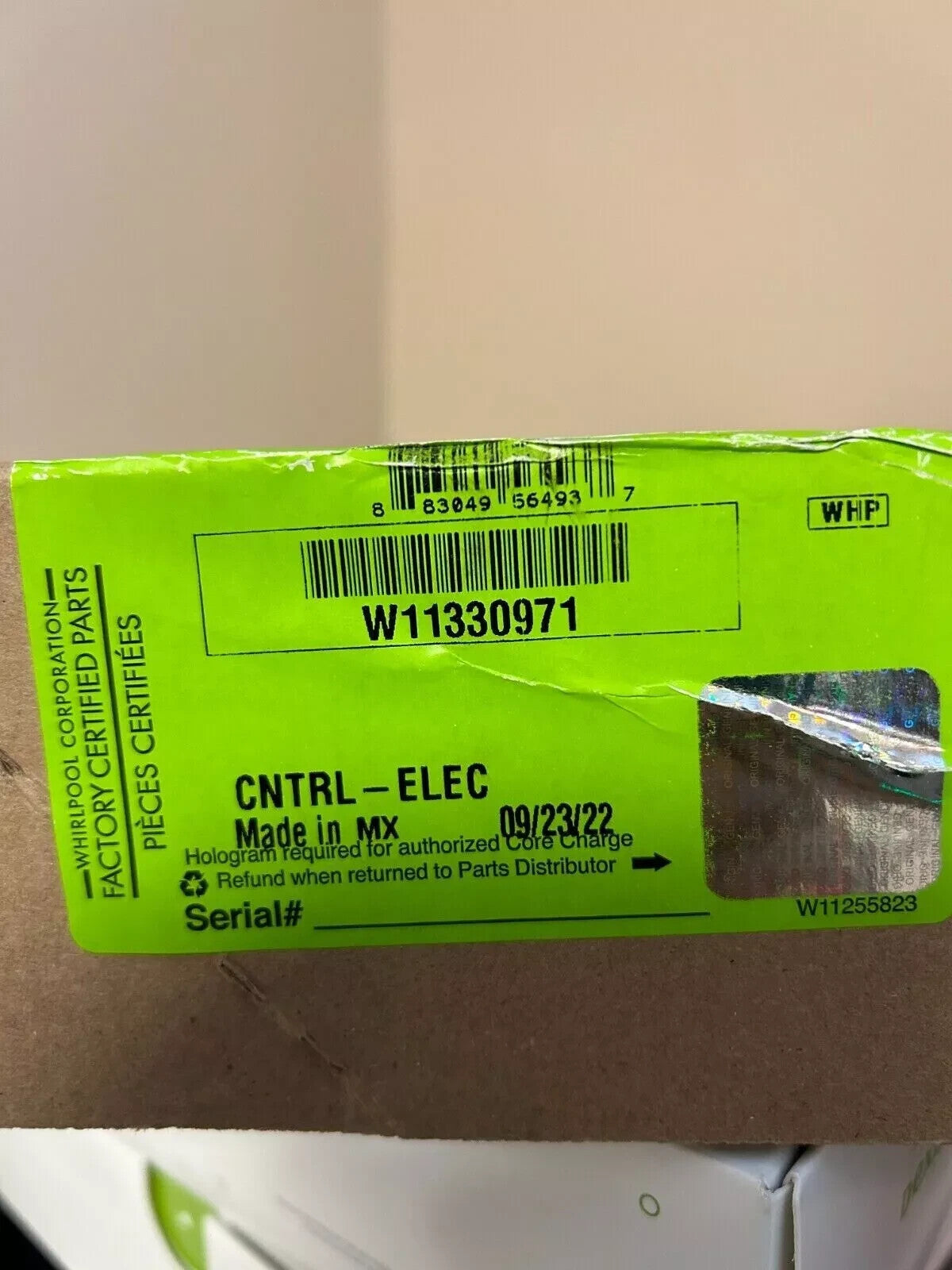 WHIRLPOOL CNTRL - ELEC  OEM W11330971