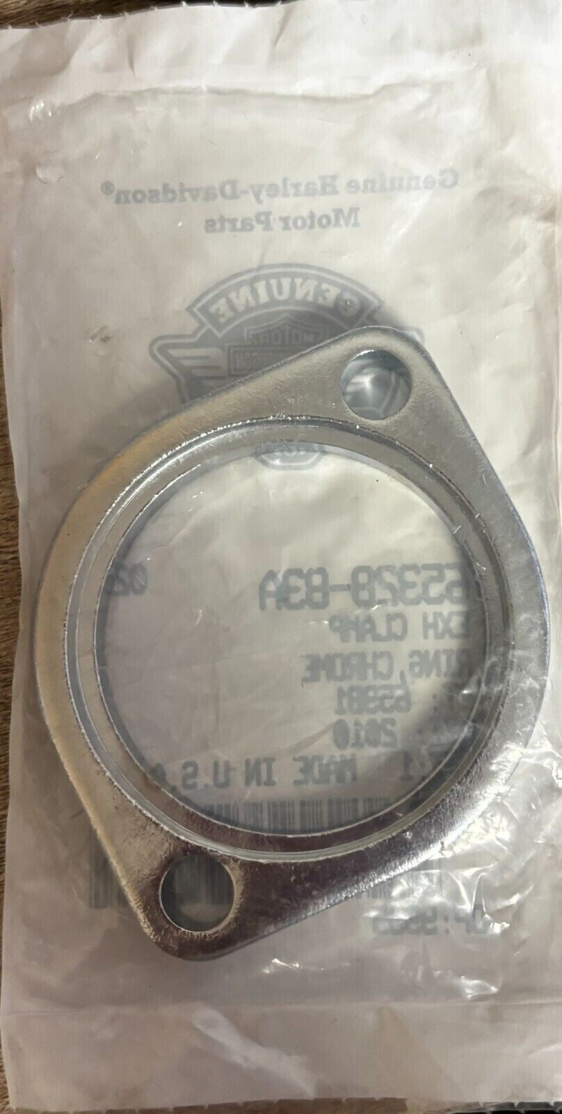 Harley Davidson - Chrome Exhaust Ring Clamp,  Part 65328-83A