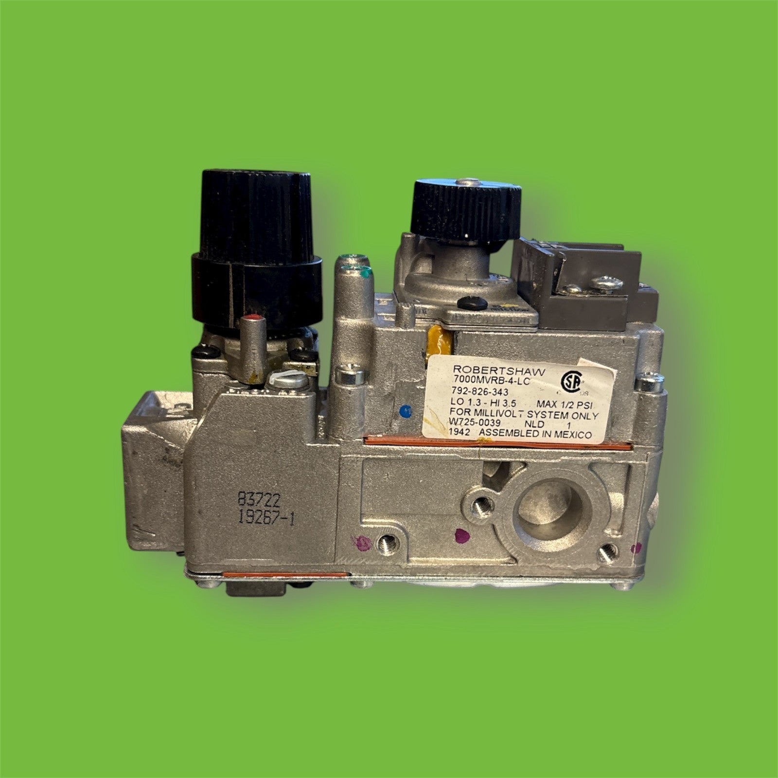Natural Gas Robertshaw (W725-0039)  Napoleon GDIZC & GDI44 Gas Valve Replacement