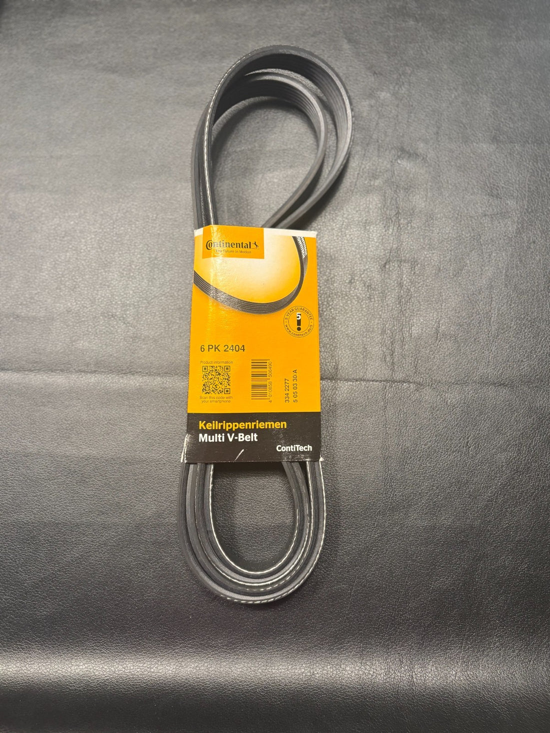 ContiTech V-Ribbed Belt - 6PK2404 , 6 Ribs - Fan Belt Alternator, Drive Belt NEW