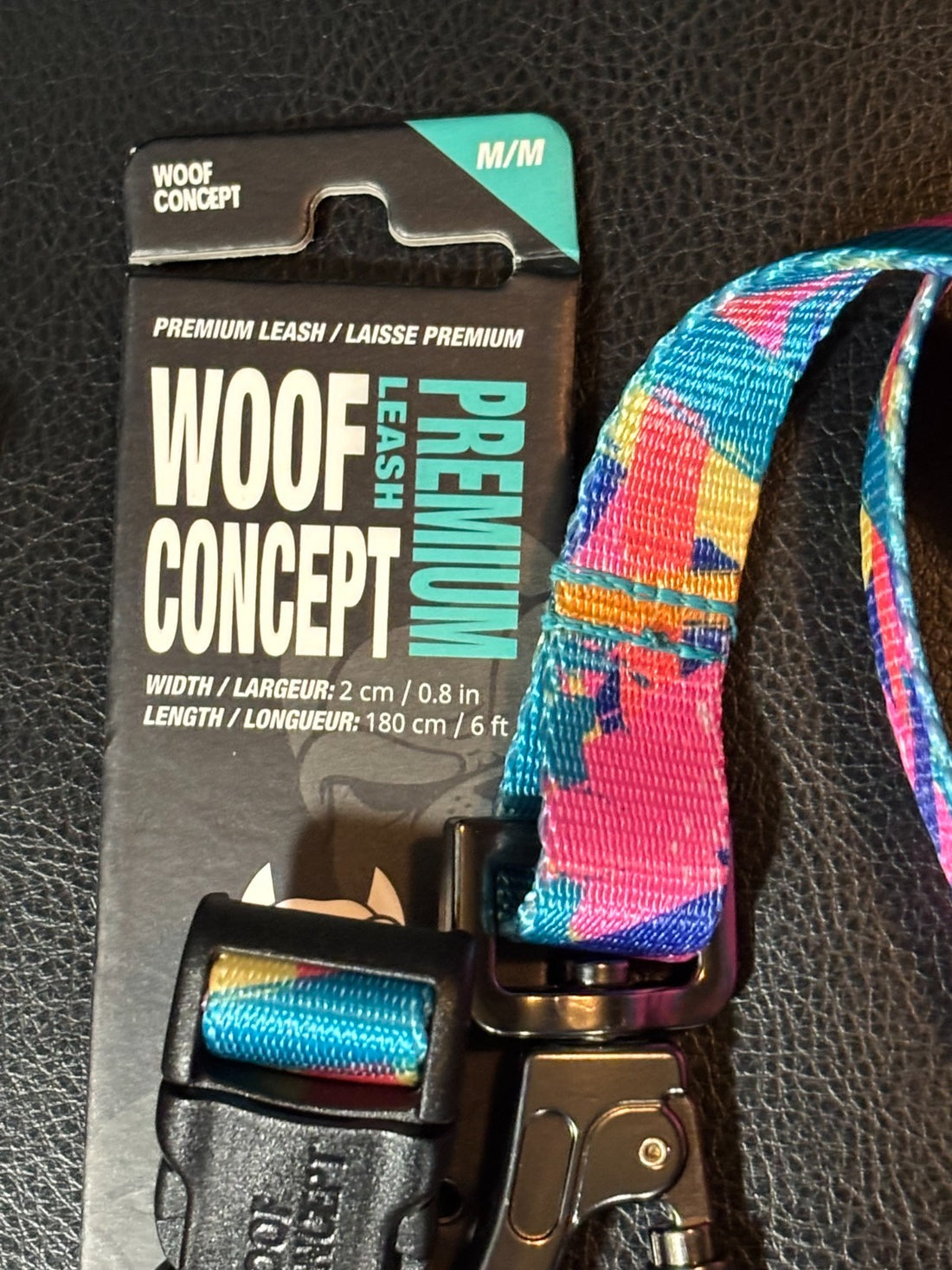 Woof Concept Ultra Dog Leash - 6 ft Medium  & Harness Small both NWT
