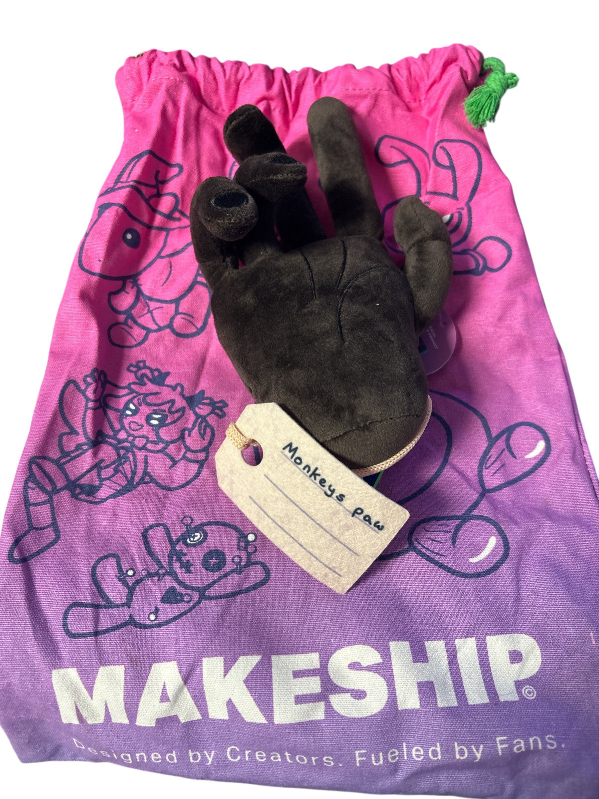 Makeship Cursed Monkey Paw Hand Plushie by Phasmophobia  only 1,375 made