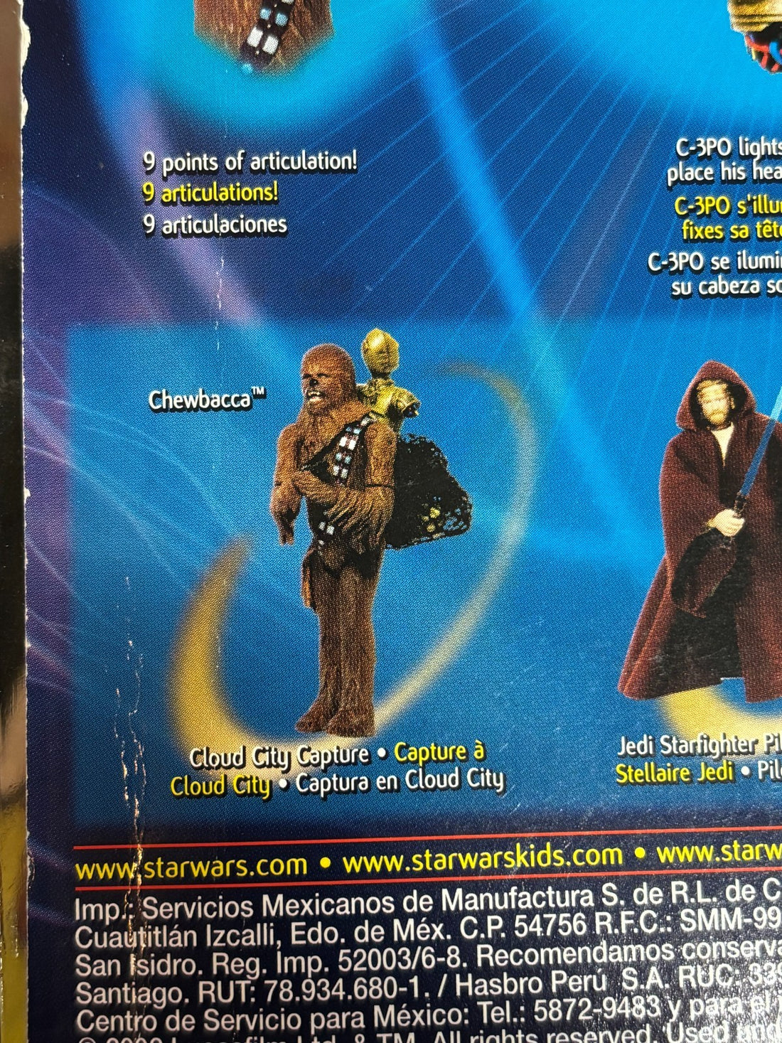 CHEWBACCA & ELECTRONIC C-3PO Cloud City Capture 84890/84851 & Protector Case NEW