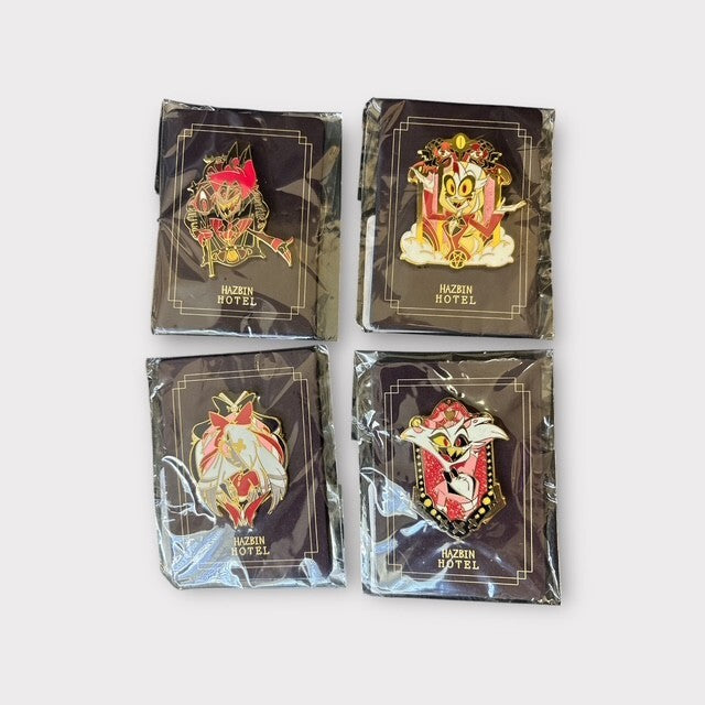 Hazbin Hotel, Limited Edition Enamel 4 Piece Pin Set NEW!