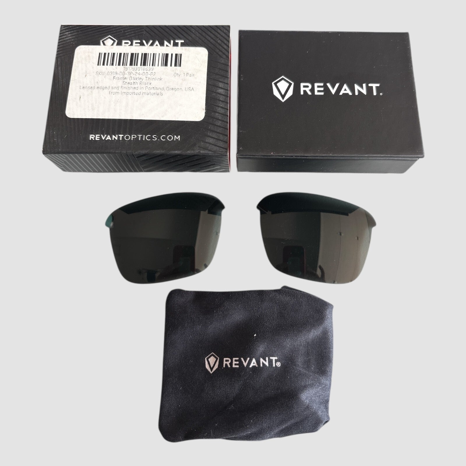 Revant Optics Oakley Thinlink Stealth Black Lenses, NEW