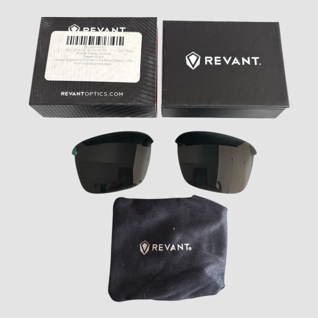 Revant Optics Oakley Thinlink Stealth Black Lenses, NEW