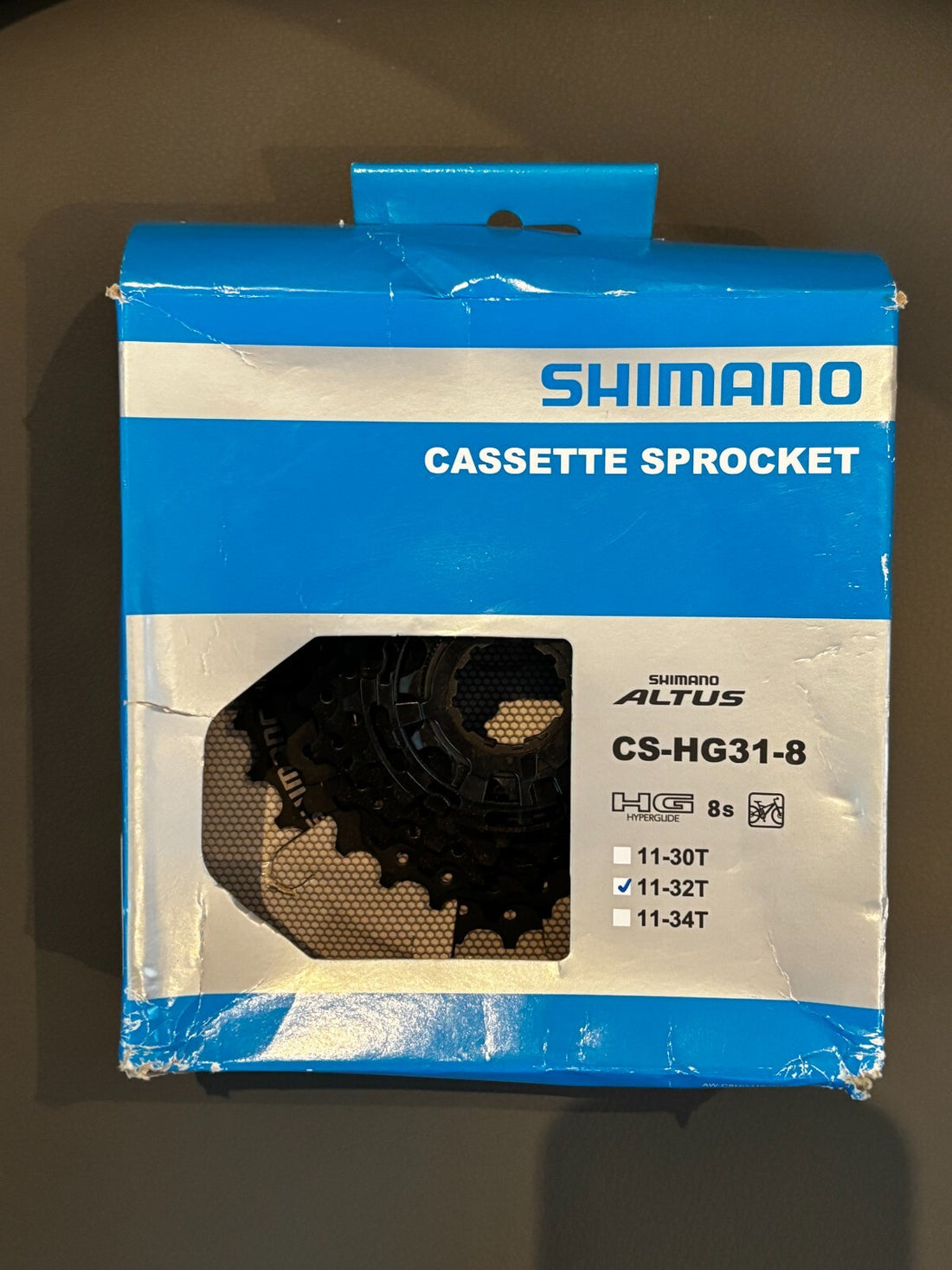 Shimano Altus CS-HG31 Cassette - 8 Speed, 11-32t, Black