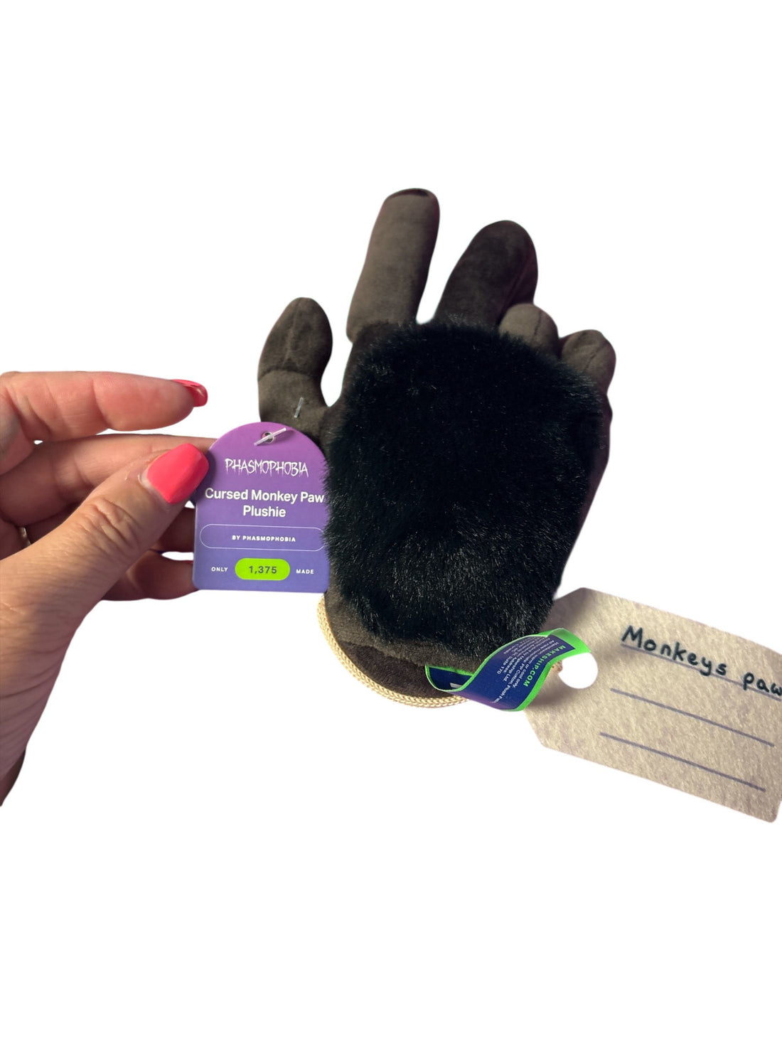 Makeship Cursed Monkey Paw Hand Plushie by Phasmophobia  only 1,375 made