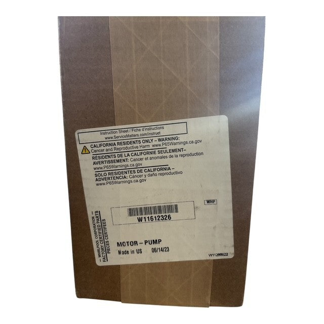 WHIRLPOOL W11612326 Replacement Dishwasher Circulation Pump