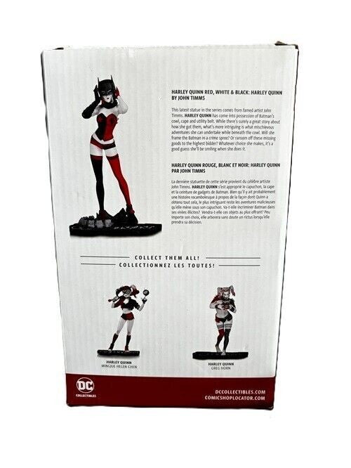 HARLEY QUINN RED WHITE & BLACK BY JOHN TIMMS Limited Edition #0651/5000